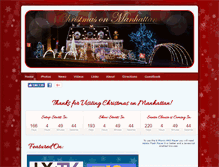 Tablet Screenshot of christmasonmanhattan.com